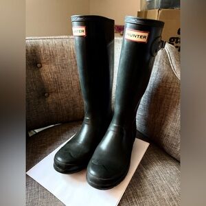 Hunter Unisex Kids Classic Dark Boots